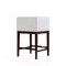 Manhattan Comfort Kingsley Counter Stool in Ivory and Dark Walnut CS005-IV - alternate 3
